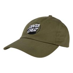 Czapka turystyczna dla dorosłych Santa Cruz Delta Dot Cap. Zielone czapki męskie Santa Cruz, bez wzorów, z bawełny. Za 97.00 zł.