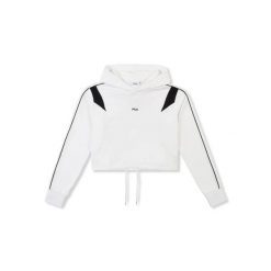 Damska bluza z kapturem crop Fila Rivoli Relaxed. Białe bluzy z kapturem damskie Fila, l, z materiału. Za 246.00 zł.