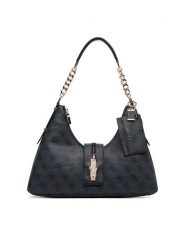 Guess Torebka Yvonne HWSG23 78010 Czarny. Czarne torebki klasyczne damskie Guess, z aplikacjami, ze skóry, bez dodatków. Za 544.99 zł.