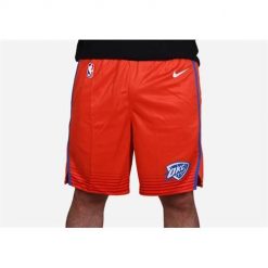 Spodnie koszykarskie męskie Nike Nba Oklahoma City Swingman. Brązowe szorty męskie Nike, bez wzorów, z materiału, sportowe. Za 362.00 zł.