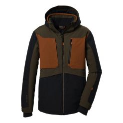 Kurtka narciarska Killtec KSW 47. Brązowe kurtki narciarskie i snowboardowe damskie KILLTEC, l, bez wzorów, z materiału, z kapturem, narciarskie. Za 1,159.75 zł.