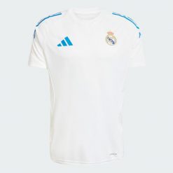 Koszulka Real Madryt Tiro 25 Competition Training. Białe t-shirty sportowe męskie Adidas, xl, z materiału, bez ramiączek, na fitness i siłownię. Za 239.00 zł.