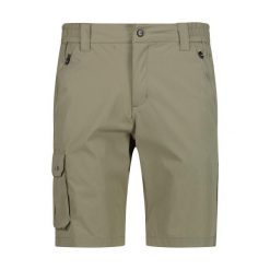 Bermudy rozciągliwe z kieszeniami cargo CMP. Zielone szorty męskie CMP, bez wzorów, sportowe. Za 179.99 zł.
