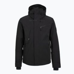 Kurtka narciarska męska EA7 Emporio Armani Ski Kitzbuhel Protectum7. Czarne kurtki męskie EA7 Emporio Armani, na zimę, l, bez wzorów, z syntetyku, biznesowe, bez kaptura. Za 2,239.00 zł.