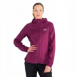 Damska Bluza Polarowa Hydro Grid. Fioletowe bluzy z kapturem damskie Jack Wolfskin, m, z materiału. Za 550.99 zł.