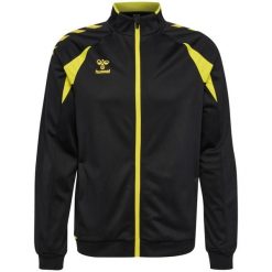 Kurtka z dresu Hummel Core 2.0. Czarne kurtki damskie HUMMEL, bez wzorów, z dresówki, bez kaptura. Za 260.00 zł.