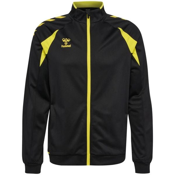 Kurtka z dresu Hummel Core 2.0. Czarne kurtki damskie HUMMEL, bez wzorów, z dresówki, bez kaptura. Za 260.00 zł.