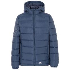 Elegancka Kurtka Damska. Niebieskie kurtki damskie Trespass, l, bez wzorów, z materiału, z kapturem. Za 194.99 zł.