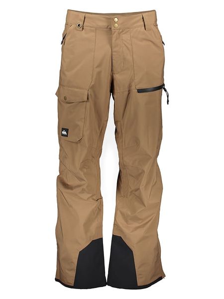 Quicksilver Spodnie narciarskie "Utility" w kolorze jasnobrązowym rozmiar: XL. Brązowe spodnie materiałowe męskie QUICKSILVER, bez wzorów. Za 358.48 zł.