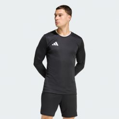 Koszulka Entrada26 Long Sleeve Jersey. Czarne koszulki męskie z długim rękawem Adidas, z dzianiny. Za 73.99 zł.
