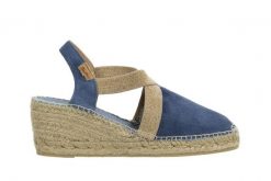 Sandały Toni Pons Tona Indigo 204014, Niebieski, Skóra naturalna - 37. Niebieskie sandały damskie Toni Pons, bez wzorów, z bawełny, bez obcasa. W wyprzedaży za 206.10 zł.