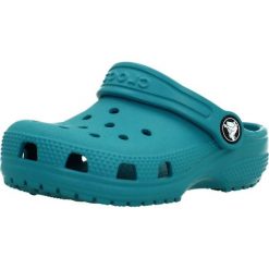 Sandały CROCS CLASSIC CLOG T Niebieski. Niebieskie sandały damskie Crocs, bez wzorów, z syntetyku, bez obcasa. Za 198.99 zł.