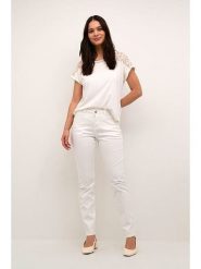 Cream Dżinsy - Slim fit - w kolorze białym rozmiar: W30/L32. Białe jeansy damskie Cream. Za 165.99 zł.