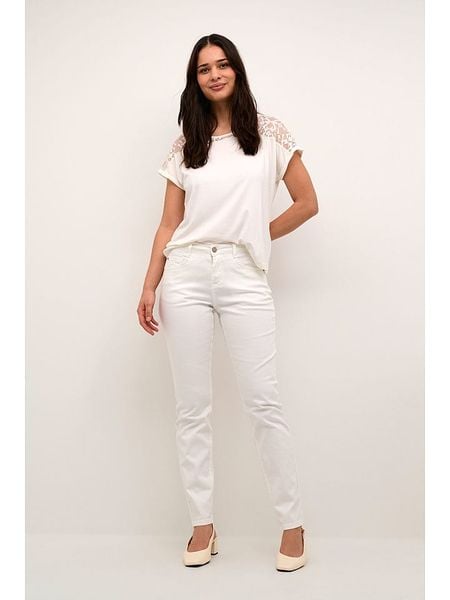 Cream Dżinsy - Slim fit - w kolorze białym rozmiar: W30/L30. Białe jeansy damskie Cream. Za 161.73 zł.
