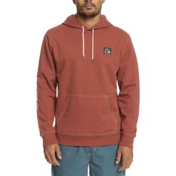 Bluza sportowa męska Quiksilver The Original. Brązowe bluzy bez kaptura męskie Quiksilver, bez wzorów, z bawełny, sportowe, bez kołnierzyka, bez ramiączek. Za 165.00 zł.