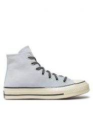 Converse Trampki Chuck 70 Hi A03437C Szary. Szare trampki i tenisówki męskie Converse, bez wzorów, z materiału, bez zapięcia. Za 449.99 zł.