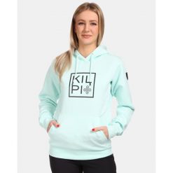 Damska bawełniana bluza z kapturem Kilpi NIKY-W. Czarne bluzy z kapturem damskie Kilpi, l, z bawełny. Za 256.81 zł.