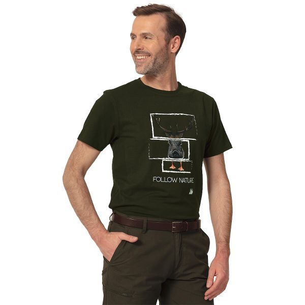 T-shirt Tagart FNT Duck Green myśliwski nadruk. Zielone t-shirty męskie tagart, m, bez wzorów, bez kołnierzyka. Za 99.00 zł.