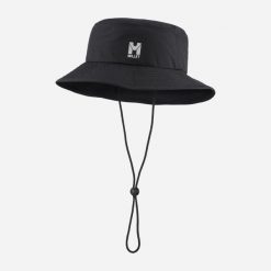 Kapelusz trekkingowy MILLET Seneca Rainproof Hat. Zielone kapelusze damskie Millet, na lato, bez wzorów, z materiału. Za 129.00 zł.