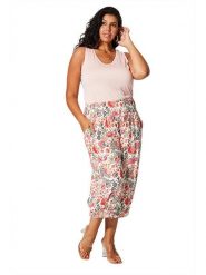 Aller Simplement Spodnie w kolorze białym ze wzorem rozmiar: 42/44. Białe spodnie materiałowe damskie Aller Simplement, bez wzorów, z materiału, z podwyższonym stanem. Za 56.99 zł.