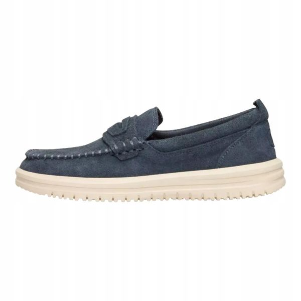 HeyDude Męskie Buty Mokasyny Wsuwane Zamszowe NXT Loafer 45. Niebieskie mokasyny męskie Hey dude, z materiału. Za 388.55 zł.