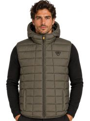 Geographical Norway Kamizelka pikowana "Vaipter" w kolorze khaki rozmiar: XL. Brązowe kamizelki męskie Geographical Norway, xl. Za 154.95 zł.