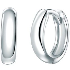 Rafaela Donata Srebrne kolczyki kreole srebro wysokiej próby srebrny Kolczyki 1 ct Damski. Szare kolczyki damskie Rafaela Donata, srebrne. Za 109.99 zł.