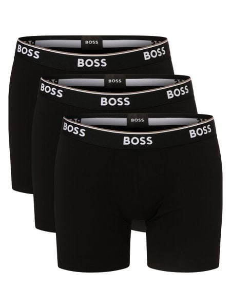 BOSS Obcisłe bokserki pakowane po 3 szt. Mężczyźni Bawełna czarny, S. Czarne bokserki męskie Boss, bez wzorów, z bawełny. Za 219.95 zł.