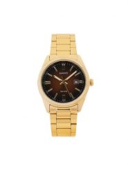 Casio Zegarek MTP-1302PGC-5AVEF Brązowy. Brązowe, analogowe zegarki męskie Casio. Za 369.99 zł.