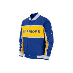 Kurtka uniwersalna męska Nike Nba Golden State Warriors Courtside. Niebieskie kurtki męskie Nike, m, bez wzorów, klasyczne, bez kaptura. Za 857.00 zł.