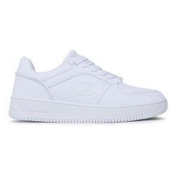 Buty Champion Rebound 2.0 Low M S21906.WW010 białe. Białe buty sportowe na co dzień męskie z materiału, bez zapięcia. Za 313.90 zł.