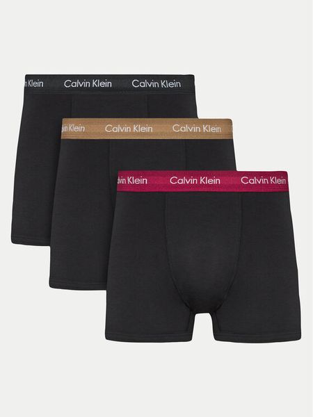 Calvin Klein Underwear Komplet 3 par bokserek 0000U2662G Czarny. Czarne bokserki męskie Calvin Klein Underwear, bez wzorów, z bawełny. Za 129.99 zł.