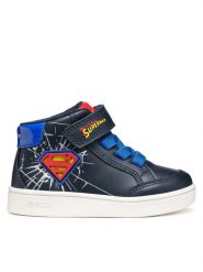 Geox Sneakersy B Eclyper B565LB 000BC C4226 M Granatowy. Niebieskie buty sportowe chłopięce Geox, ze skóry, bez zapięcia. Za 159.99 zł.