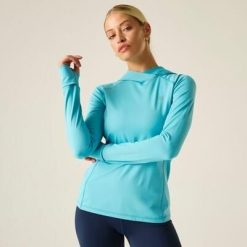 Damska bluza z kapturem Refresh Quick Dry Fleece. Niebieskie bluzy z kapturem damskie Dare 2b, z elastanu. Za 279.99 zł.
