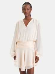 Guess Sukienka koktajlowa W6GK46 W1931 Pomarańczowy Regular Fit. Brązowe sukienki damskie Guess, m, z aplikacjami, z syntetyku, wizytowe, bez kołnierzyka, bez ramiączek. Za 669.99 zł.