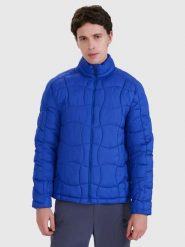 4F Kurtka puchowa w kolorze niebieskim rozmiar: XL. Niebieskie kurtki męskie 4f, na zimę, xl, bez wzorów, z materiału, bez kaptura. Za 207.99 zł.