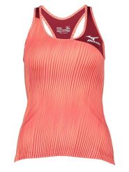 Mizuno Top sportowy "Amplify" w kolorze pomarańczowo-czerwonym rozmiar: S. Czerwone topy damskie Mizuno, s, bez wzorów, z materiału, bez ramiączek. Za 65.85 zł.