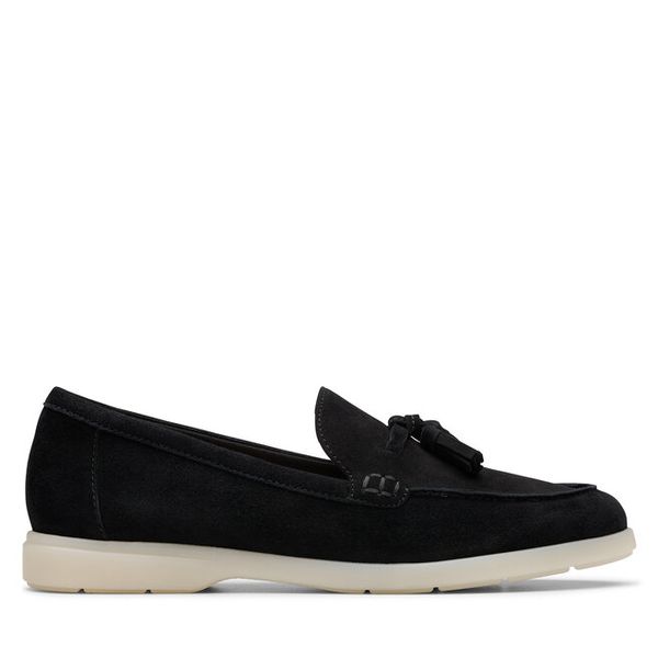Mokasyny Clarks. Czarne mokasyny damskie Clarks. Za 269.99 zł.
