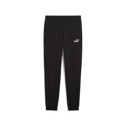 Męskie spodnie dresowe o wąskim kroju Essentials z logo No. 1 PUMA Black. Czarne spodnie wizytowe męskie Puma, z dresówki. Za 199.00 zł.