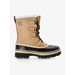 Buty trekkingowe męskie Sorel Caribou. Brązowe buty trekkingowe męskie Sorel, na zimę, bez zapięcia, trekkingowe. Za 560.99 zł.