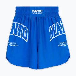 Spodenki bokserskie męskie MANTO Varsity. Niebieskie szorty męskie Manto, bez kołnierzyka. Za 189.99 zł.