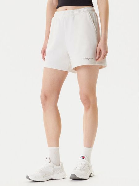 Tommy Jeans Szorty sportowe Linear DW0DW21152 Écru Relaxed Fit. Spodenki sportowe damskie Tommy Jeans, m, z bawełny. Za 179.99 zł.