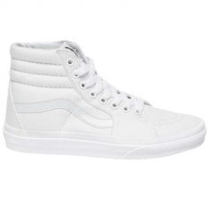Buty sportowe do chodzenia damskie Vans Sk8-Hi W00. Białe buty sportowe na co dzień damskie Vans, bez wzorów, trekkingowe, Vans SK8. W wyprzedaży za 368.70 zł.