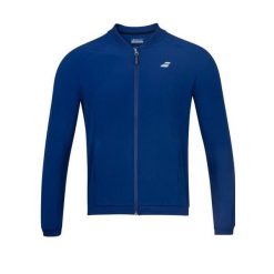 Bluza dresowa damska Babolat Play Jacket do tenisa. Niebieskie bluzy bez kaptura damskie BABOLAT, z dresówki. Za 279.99 zł.
