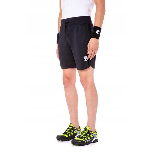 Spodenki tenisowe męskie Hydrogen Tech Shorts. Czarne szorty męskie HYDROGEN, bez wzorów, sportowe. Za 249.00 zł.
