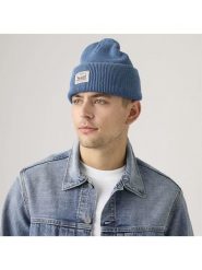 Levi's Czapka beanie w kolorze niebieskim rozmiar: onesize. Niebieskie czapki męskie Levi's, bez wzorów, z bawełny, sportowe. Za 49.07 zł.