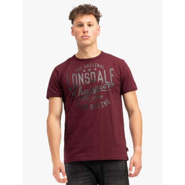 T-shirt o klasycznym kroju Lonsdale Harehills. Czarne t-shirty męskie Lonsdale, m, bez wzorów, bez kołnierzyka. Za 149.00 zł.