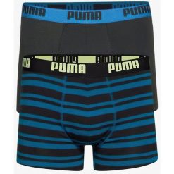 Puma Heritage Striped Bokserki 2-Pak Benzynowy Niebieski XL Mężczyźni. Niebieskie bokserki męskie Puma, bez wzorów, z bawełny. Za 123.99 zł.