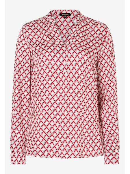 More & More Bluzka w kolorze czerwono-białym rozmiar: 34. Białe bluzki damskie MORE & MORE, s, bez wzorów, z wiskozy, klasyczne, bez kołnierzyka, bez ramiączek. Za 87.40 zł.