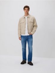 Jeansy relaxed straight - niebieski. Niebieskie jeansy męskie Reserved. Za 159.99 zł.